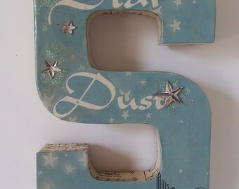 Letter S With Vintage Sheet Music Cover Star Dust