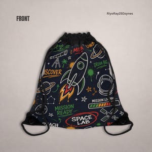 Mochila con cordón, bolsa de educación física escolar, mochila deportiva, bolsa de viaje ligera, bolsa para libros espaciales, regalo de regreso a clases