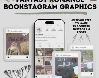 Fantasy Inspired Bookstagram Post Templates Booktok Instagram Cozy Canva Bookish Content Creator