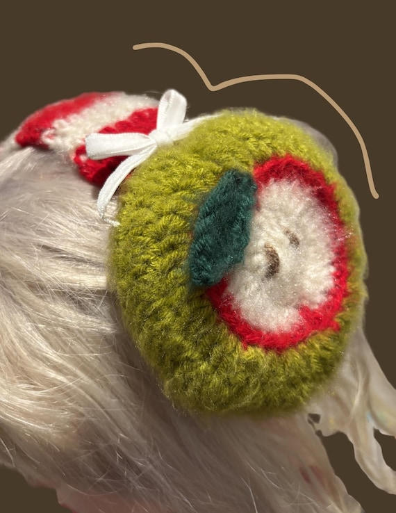 Fuzzy Apple headphone Cover