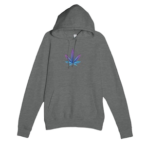 Premium Women’s Hoodie Purple Marijuana Leaf | Cozy Pullover