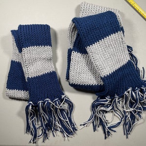 Navy Blue & Gray House Scarf
