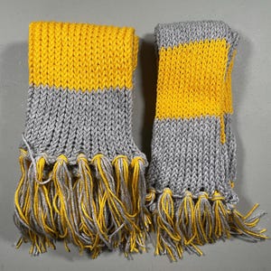 Gray and Yellow House Scarf