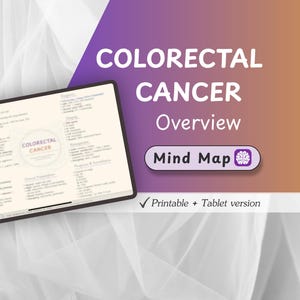 Colorectal Cancer Overview Mind Map | CRC Diagnosis Staging Management | Surgical Oncology Notes | Medical Study PDF | Exam Revision