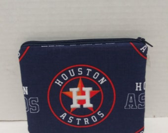 Houston Astros Baseball Team Change Purse