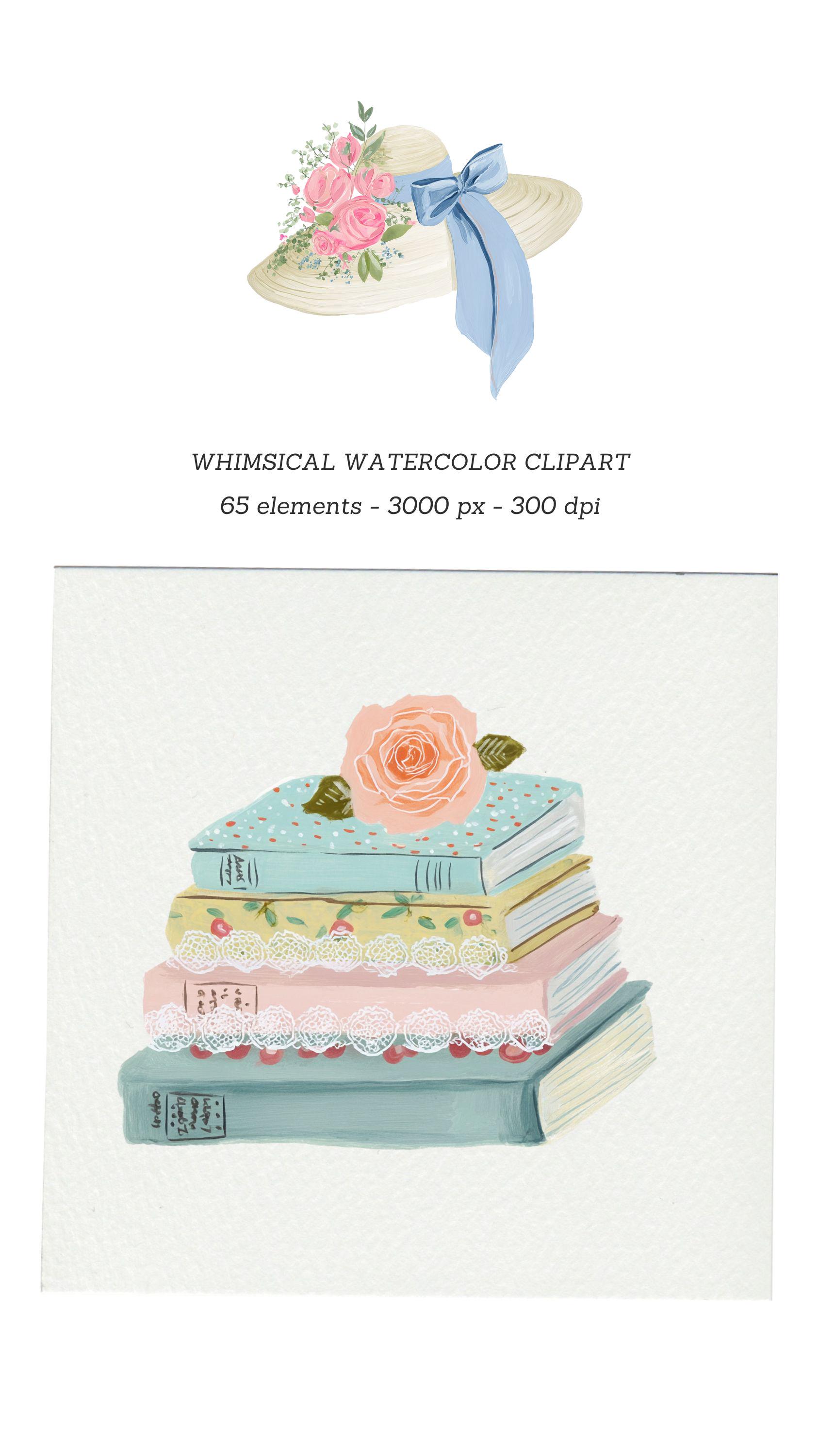Vintage Tea Garden Clipart, Victorian Pastel Flowers and Floral Frames ...