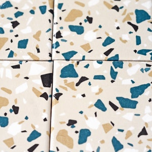 Terrazzo Coasters Abstract Tile Illustration image 4