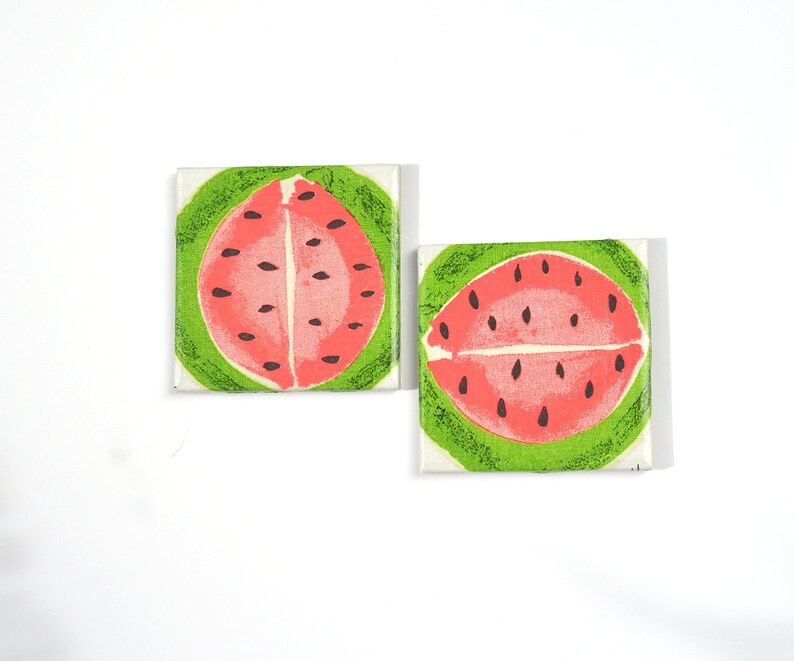 Watermelon Ceramic Coasters Fruit Summer Tile Drink Coasters image 3