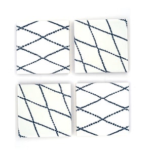 Diamond Rug Ceramic Coaster Set image 3