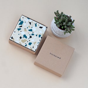 Terrazzo Coasters Illustration abstraite de tuile image 1