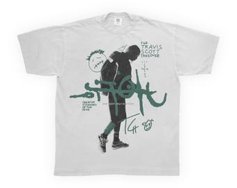 Travis Scott Utopia T-Shirt | Hip-Hop Concert Tour Merch | Cactus Jack Rap Fan Gift