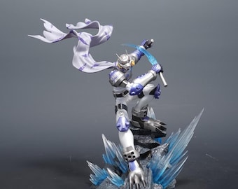 Figura de Lobomon de 23 cm - Figura de juguete coleccionable de Digimon Anime Wolfmon