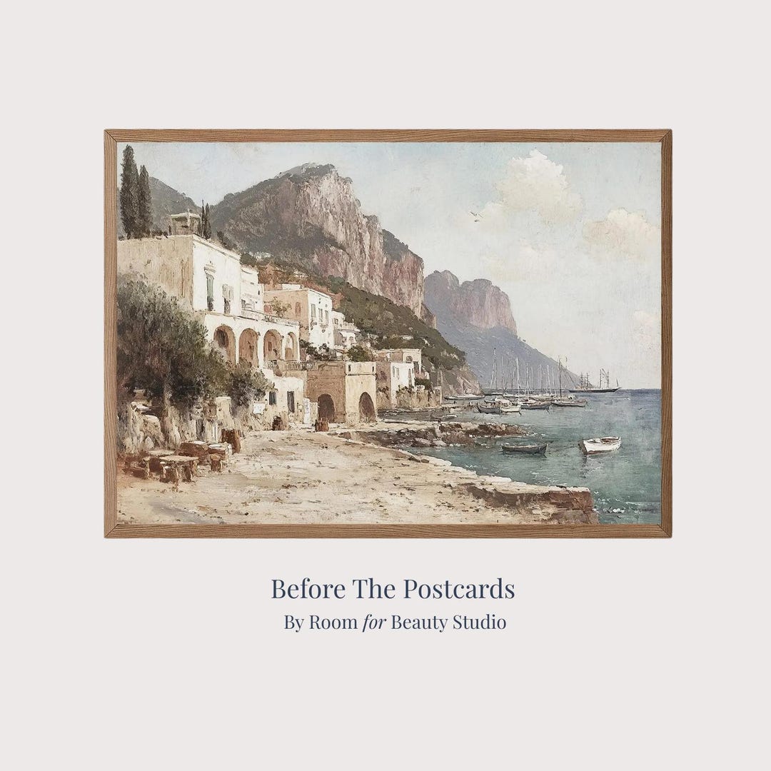 Italian Coastal Print 