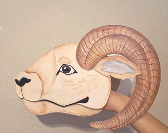 Sheep paper puppet