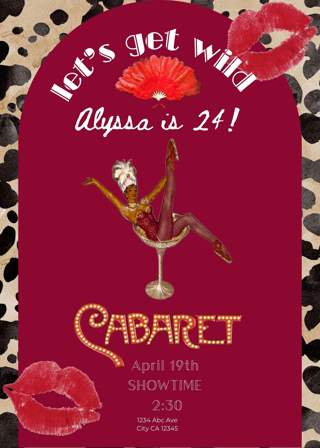 Burlesque Inspired Invite Etsy Burlesque Inspired Invite Etsy
