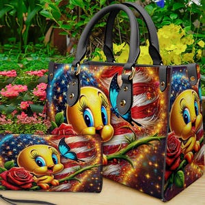 Tweety Bird Leather Handbag - Etsy
