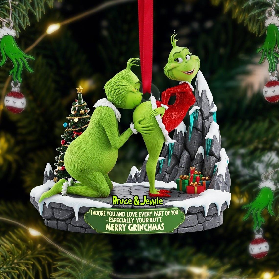 The grinch christmas tree butt - Etsy 日本