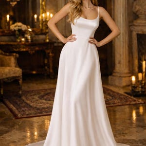 90s Satin Wedding Dress
