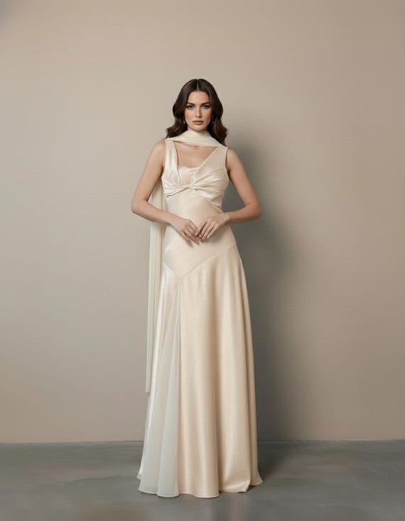 expensive silk dress Luxury Silk Dresses Cowl Neck Sleeveless Silk Midi Dress Black / M
