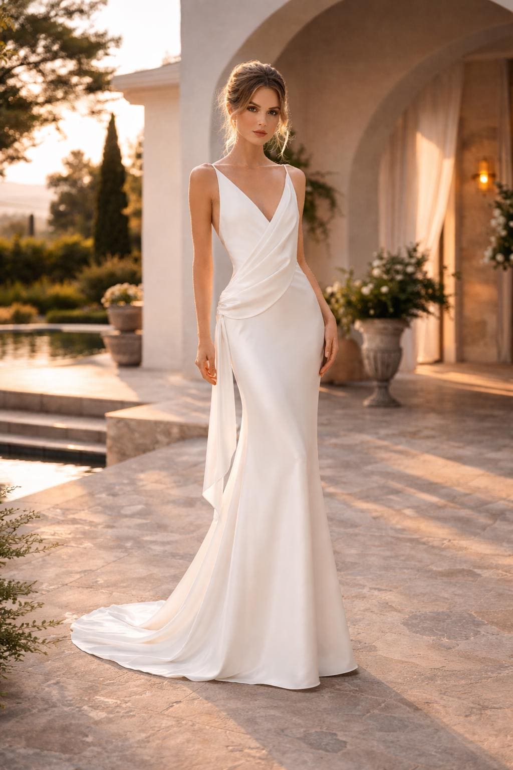 day dresses for graduation Ace One-Shoulder White Dress Size:5 Year Women's Activewear Perfect for commencement and Chic White Strapless Ruched