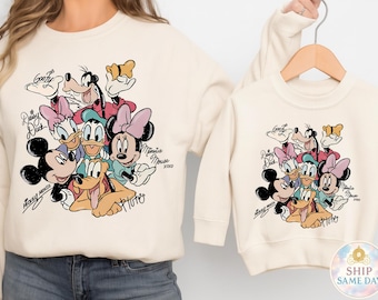 ディズニーワールドパーク刺繍入りスウェットシャツ What a Wonderful