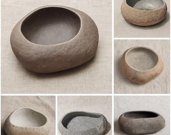 Handmade River Stone Bowl – One of a Kind, Multi-Purpose & Eco-Friendly