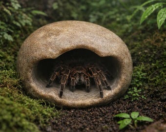 Tarantula Hide Natural Stone Cave Small Spider Hide Terrarium Shelter Decor