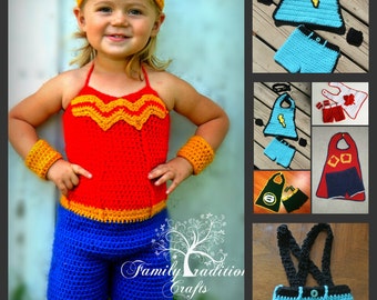 EBOOK DE PATRONS - Super Heros Crochet (versions garçon et fille)