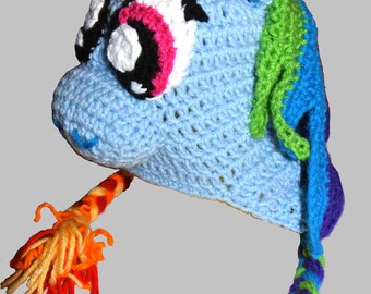 Punk Horse Earflap hat PATTERN - PDF