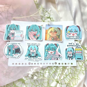 Hatsune Miku Vocaloid Meme-klistermärken Vol. 3