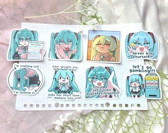 Hatsune Miku Vocaloid Meme Stickers Vol. 3