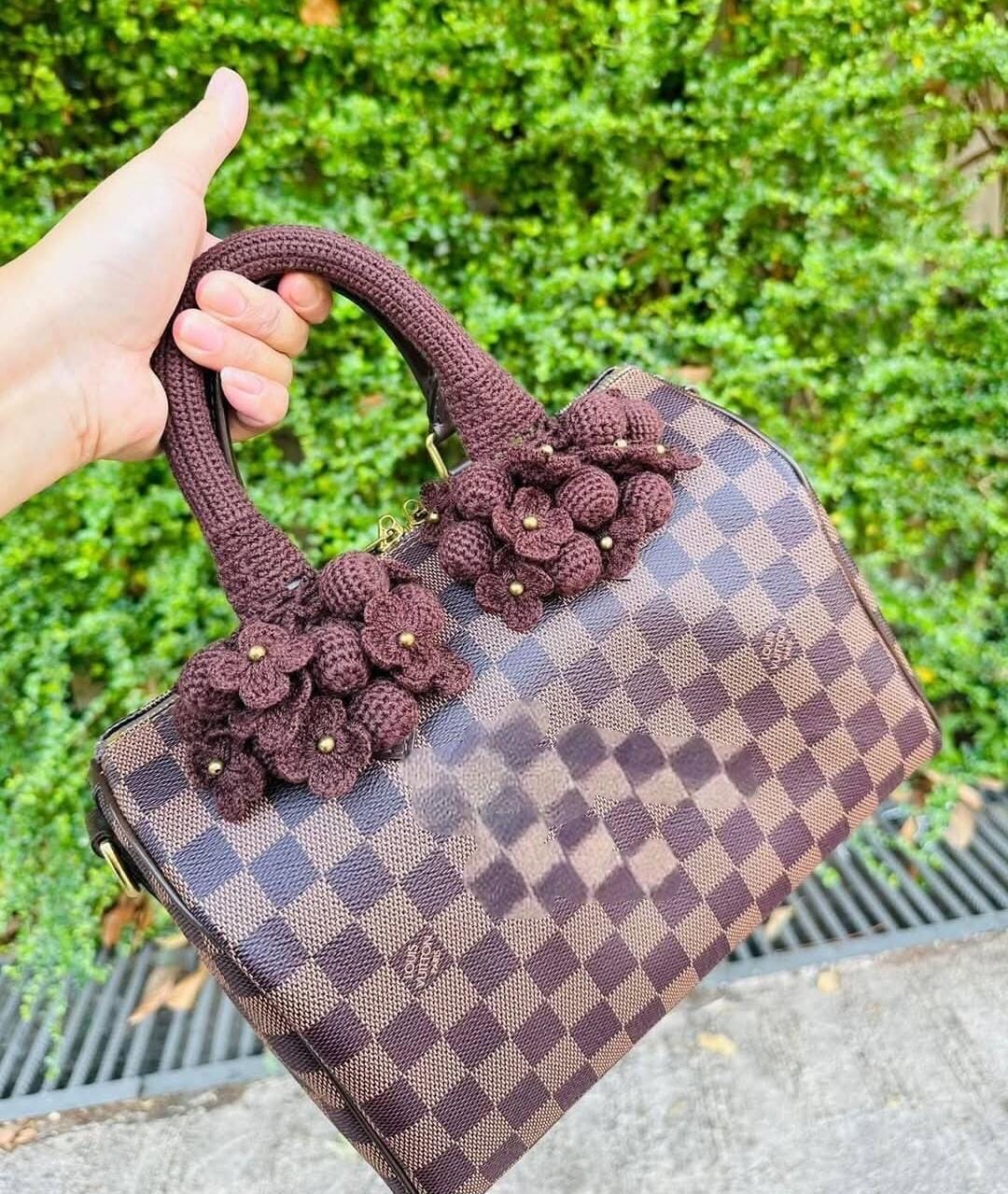 Crochet Bag Handle Cover for LV Speedy & Alma, Handmade - Etsy display picture 1