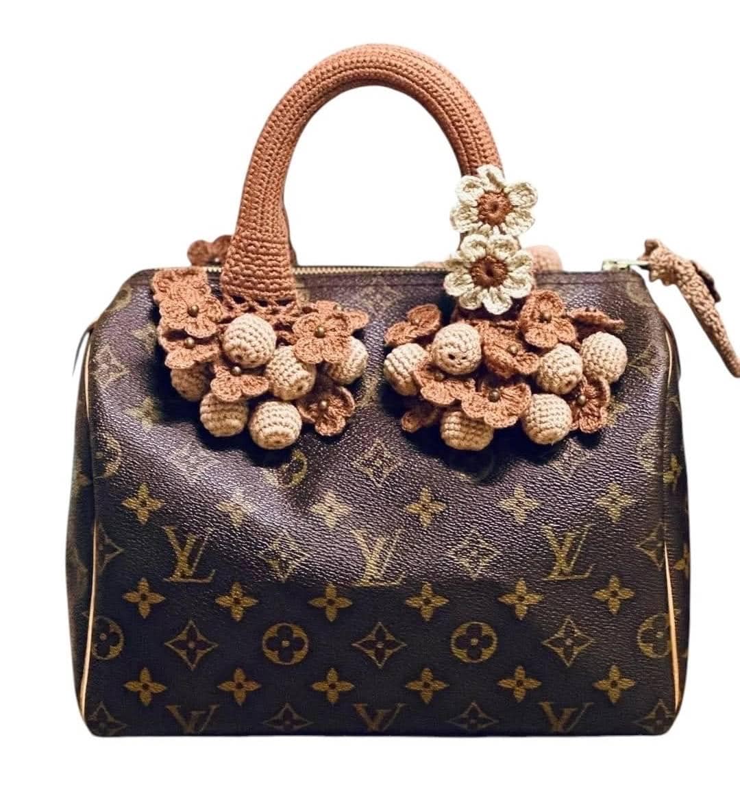 Crochet Bag Handle Cover for LV Speedy & Alma, Handmade - Etsy
