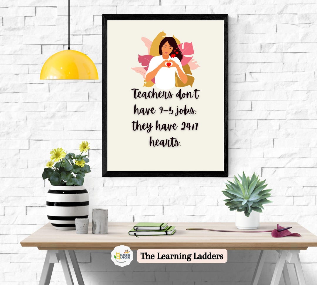 Teacher Appreciation Wall Art | Printable Classroom Poster | Teacher ...