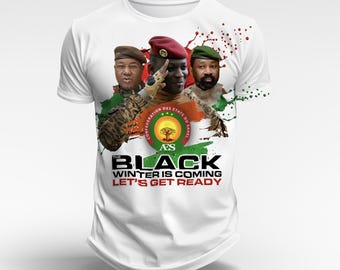 AES Burkina Faso, Niger, Mali Polyester Tee Shirts