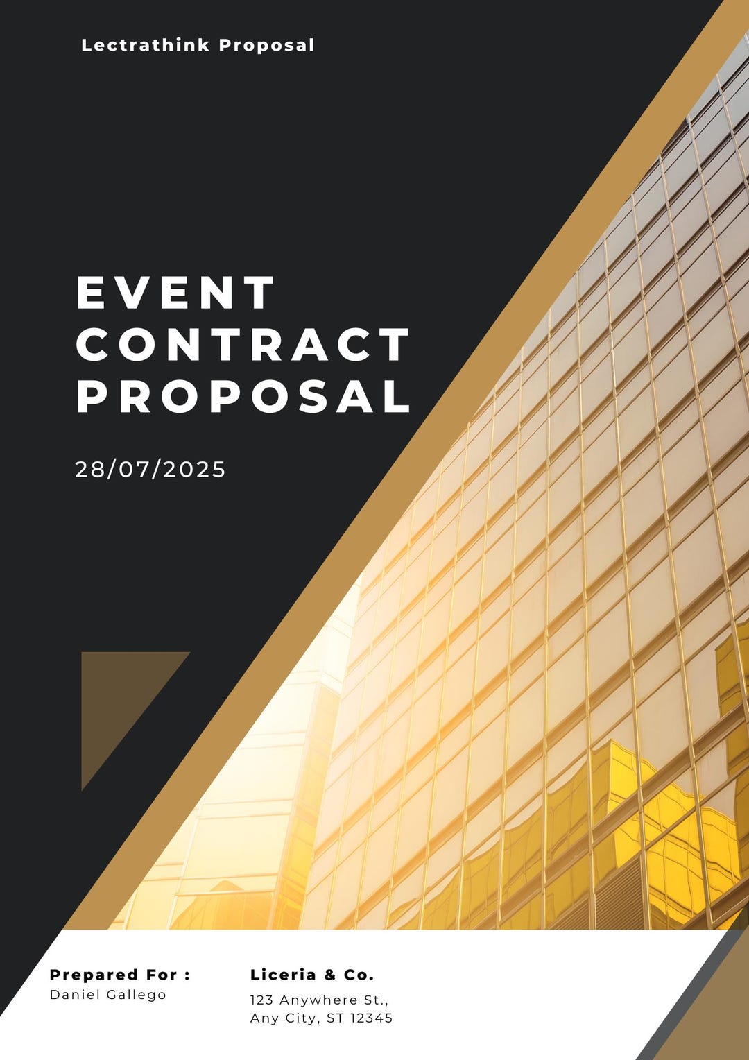 Elegant Business Proposal & Contract Template | Editable Canva Proposal ...