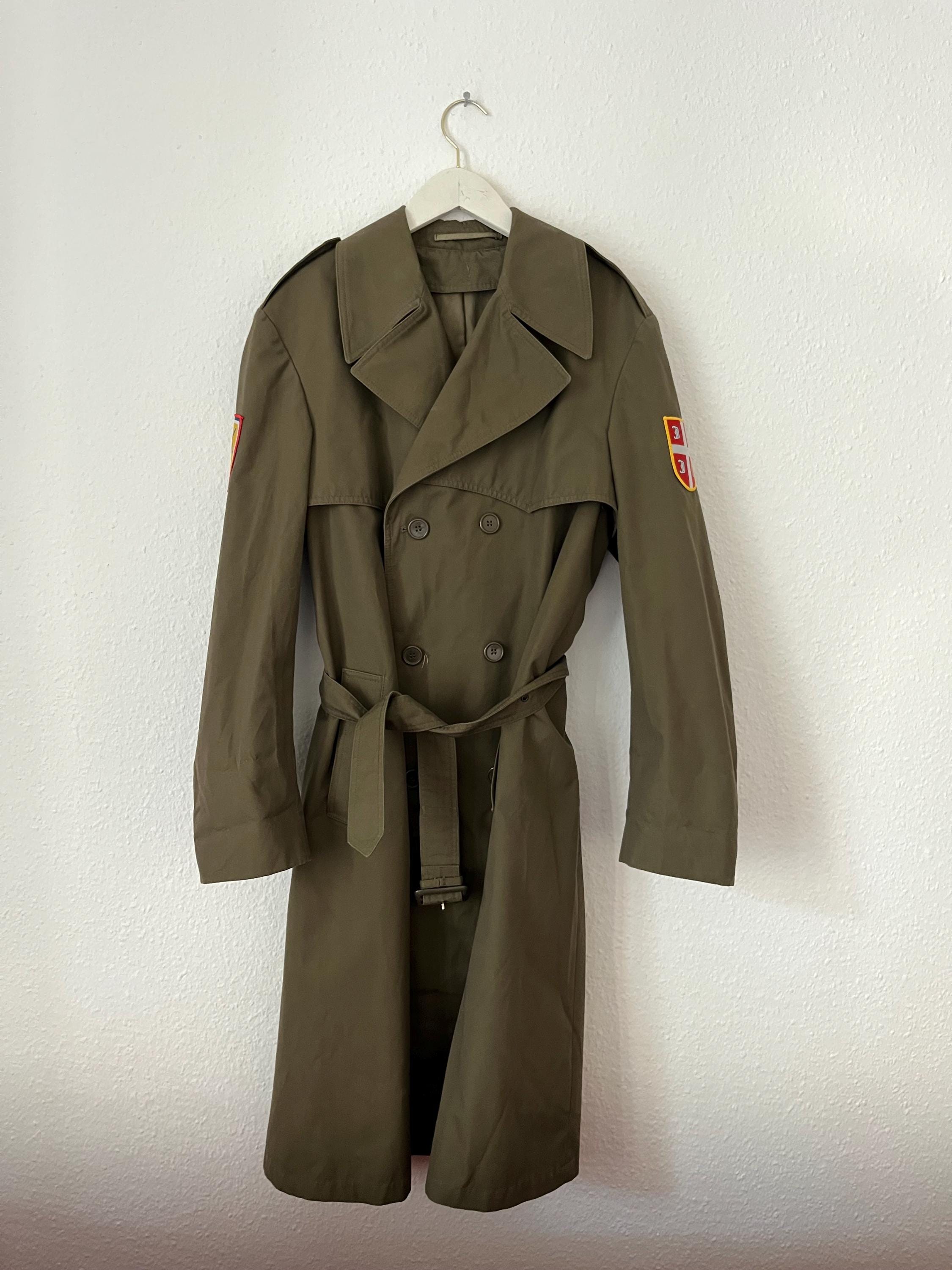 Vintage Rudnik Military Trench Coat – Yugoslavia – Size 44 - Etsy