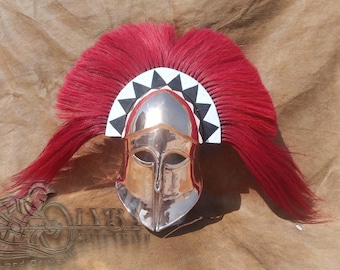 ローマ軍 コリント 兜 古代ギリシャ ancient Greece 青銅 コリント式青銅兜 紀元前6世紀後半頃 厚さ1.2 mmの青銅製 - Etsy 日本