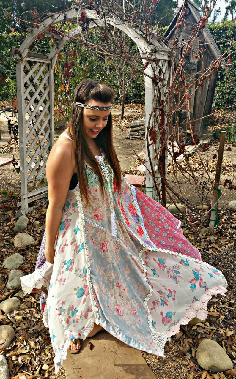 Gypsy dress bohemian dress boho chic dress festival dress | Etsy Gypsy Boho Dress