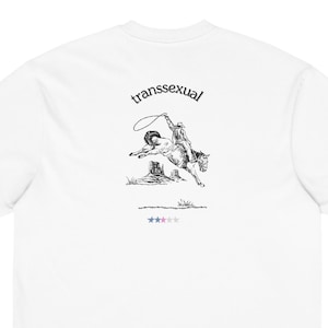 Transsexual Cowboy Pride T-Shirt | Retro Western Indie Tee | Queer & Trans Masc Graphic Shirt
