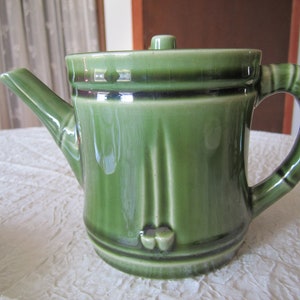 Green Bamboo Japanese Vintage Teapot