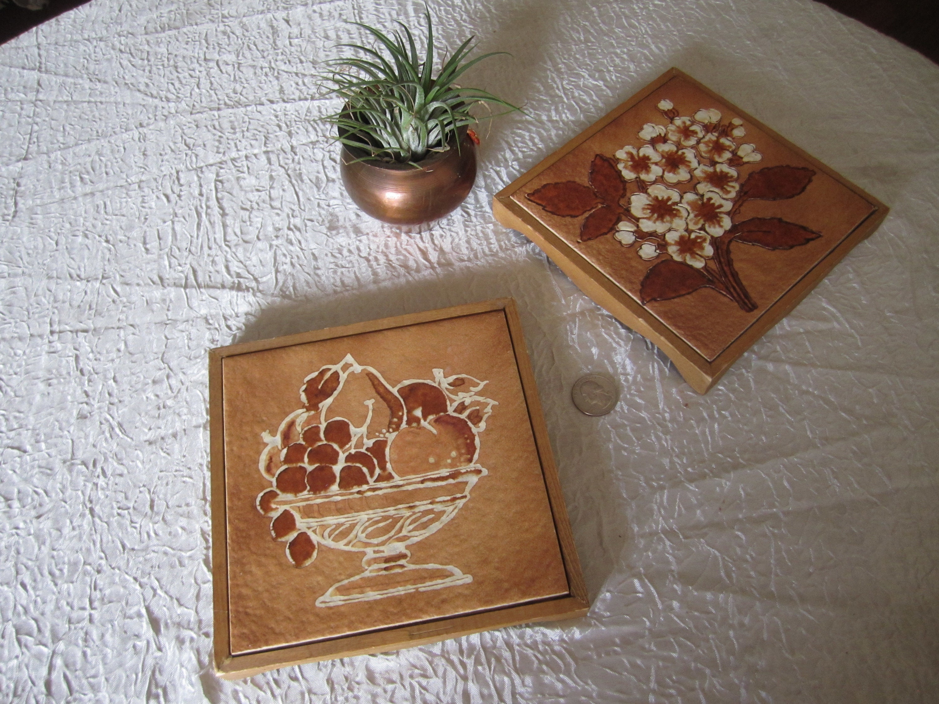 Vintage Italian Tile Trivet Pair Semigres Made in Italy - Etsy