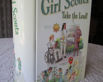 Girl Scout Tin Book Shaped Vintage Box