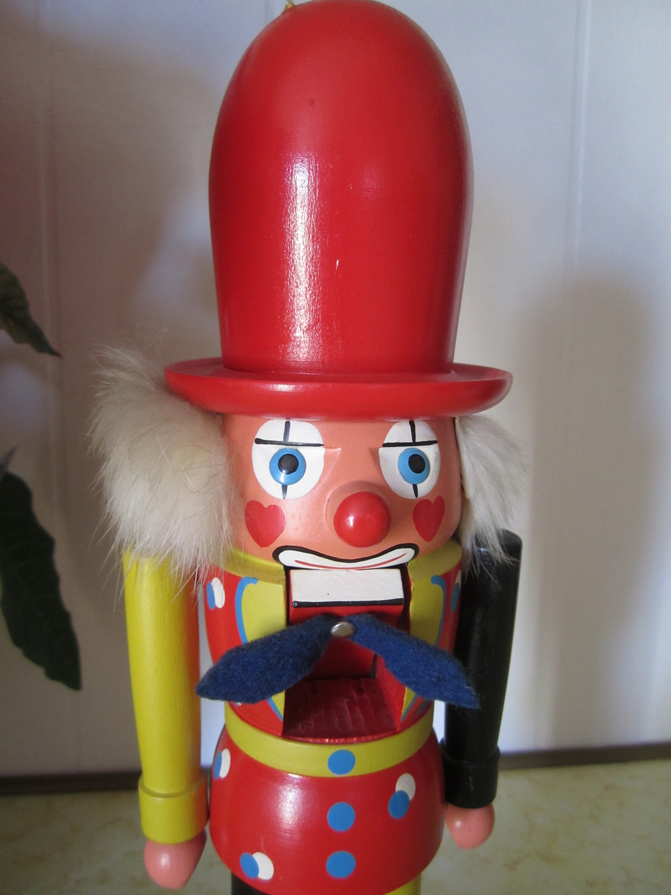 Clown Nutcracker Wood Figure Made in German Democratic Etsy
