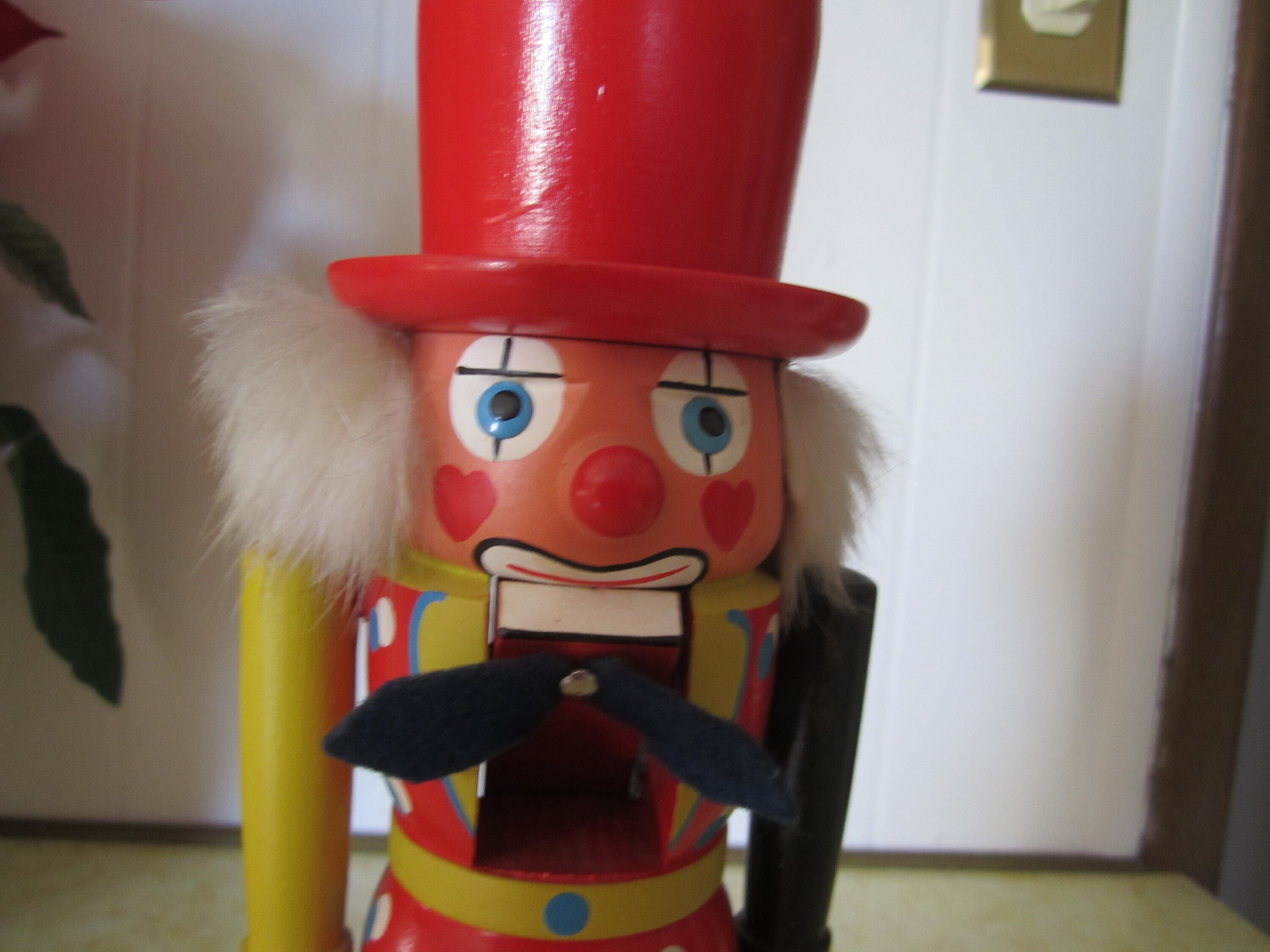 Clown Nutcracker Wood Figure Made in German Democratic Etsy