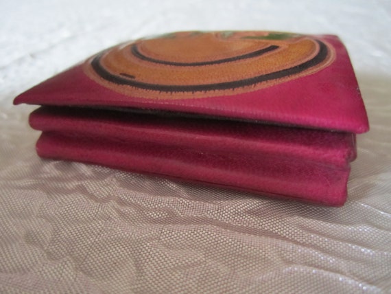 Vintage Smiley Face Leather Coin Purse by The Med… - image 8