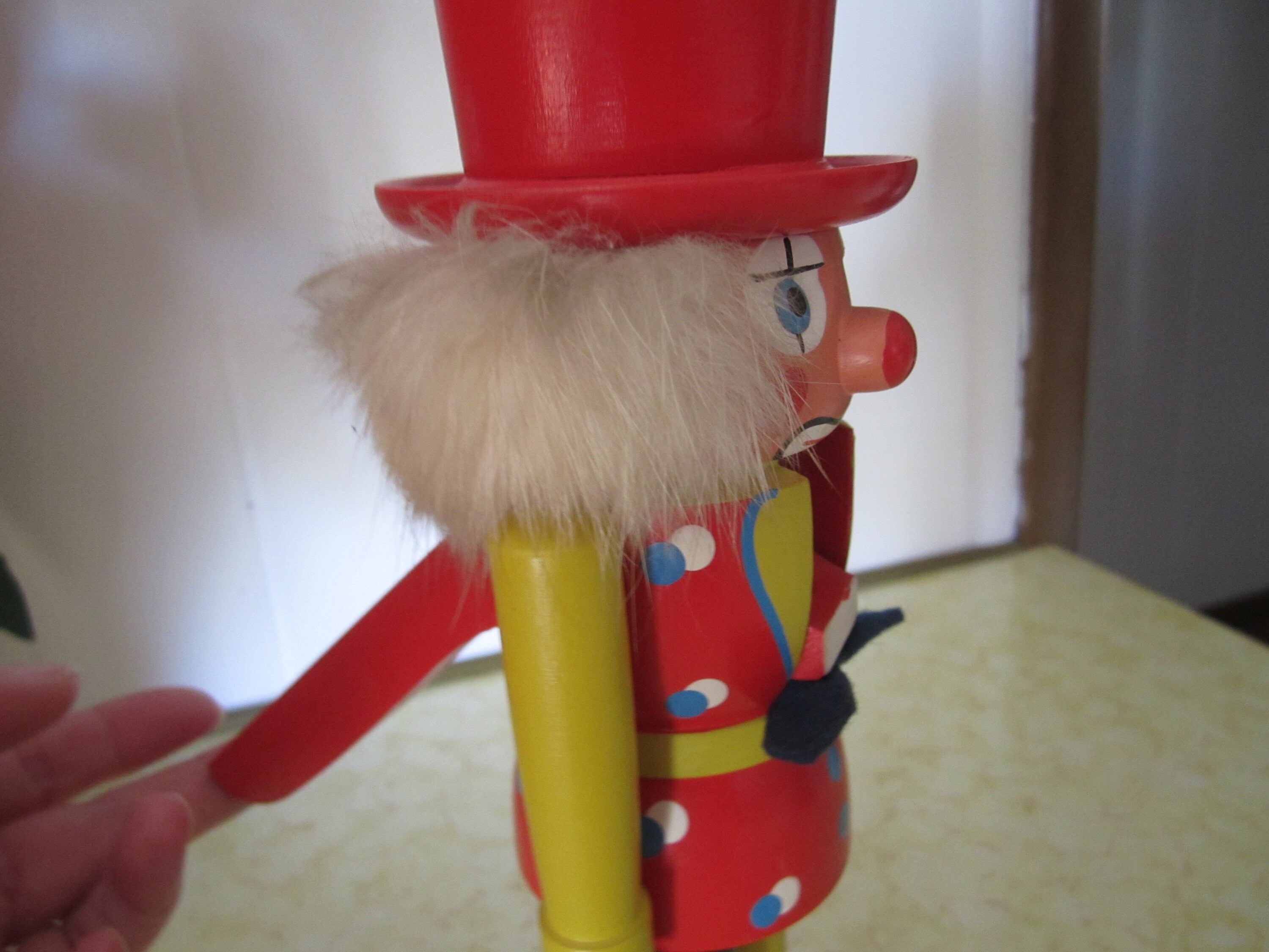Clown Nutcracker Wood Figure Made in German Democratic Etsy