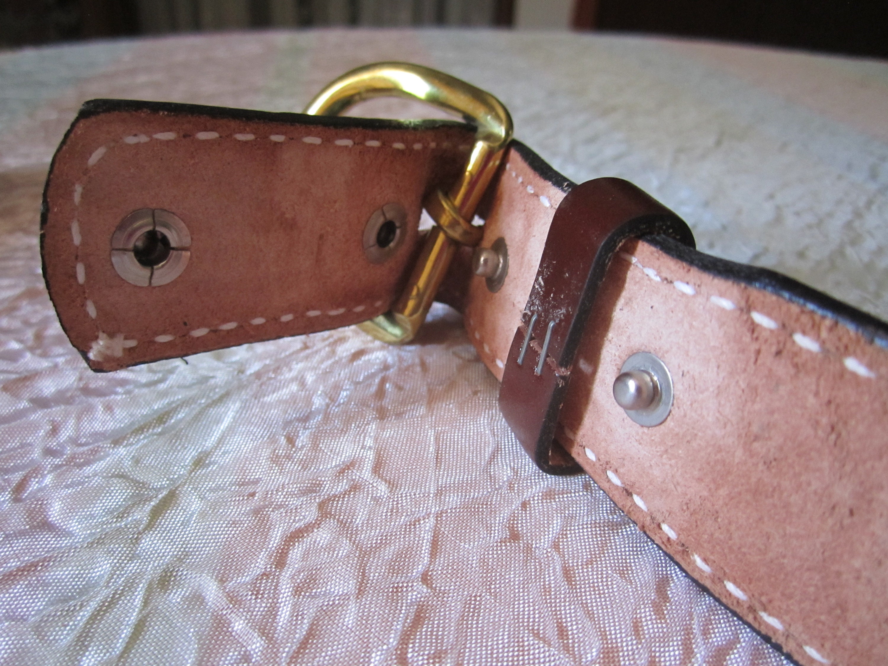 Vintage Torel Tooled Leather Belt Top Grain Cowhide Torel Leather Belt Buckle #3757 in  main image 4