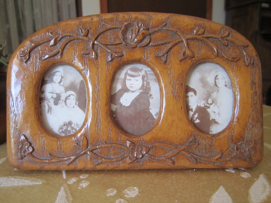 Vintage Carved Wood Tabletop Frame Etsy