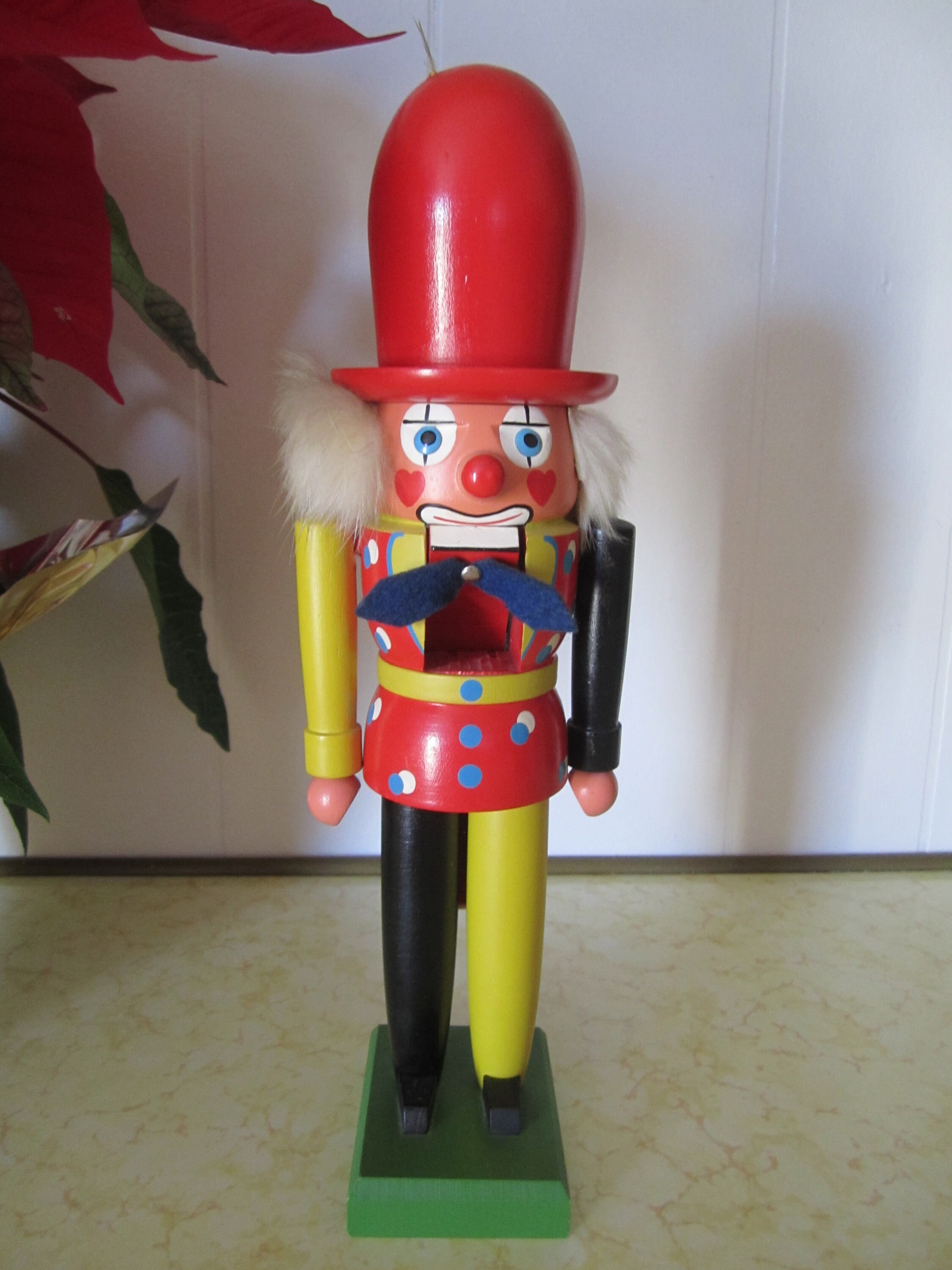 Clown Nutcracker Wood Figure Made in German Democratic Etsy